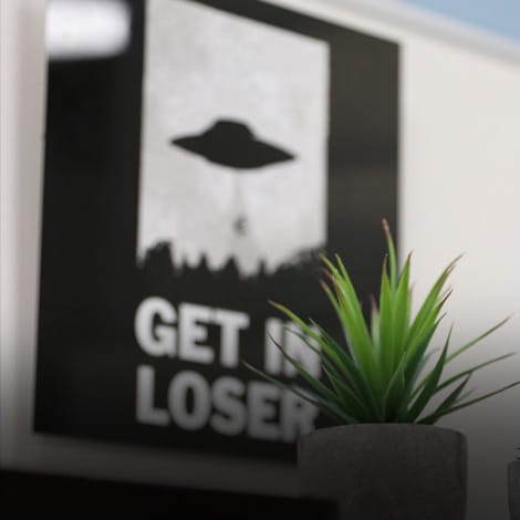 ufo sign and plant showing atmosphere at Westwind Recovery®
